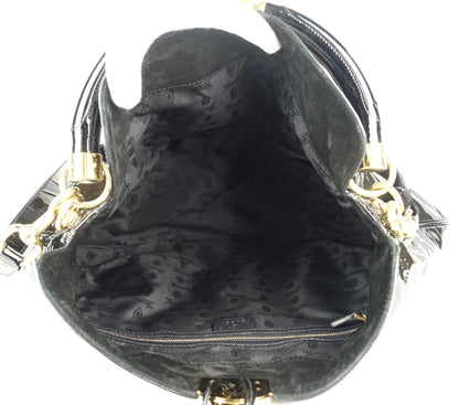 Gucci Indy Patent Leather Large Hobo Bag