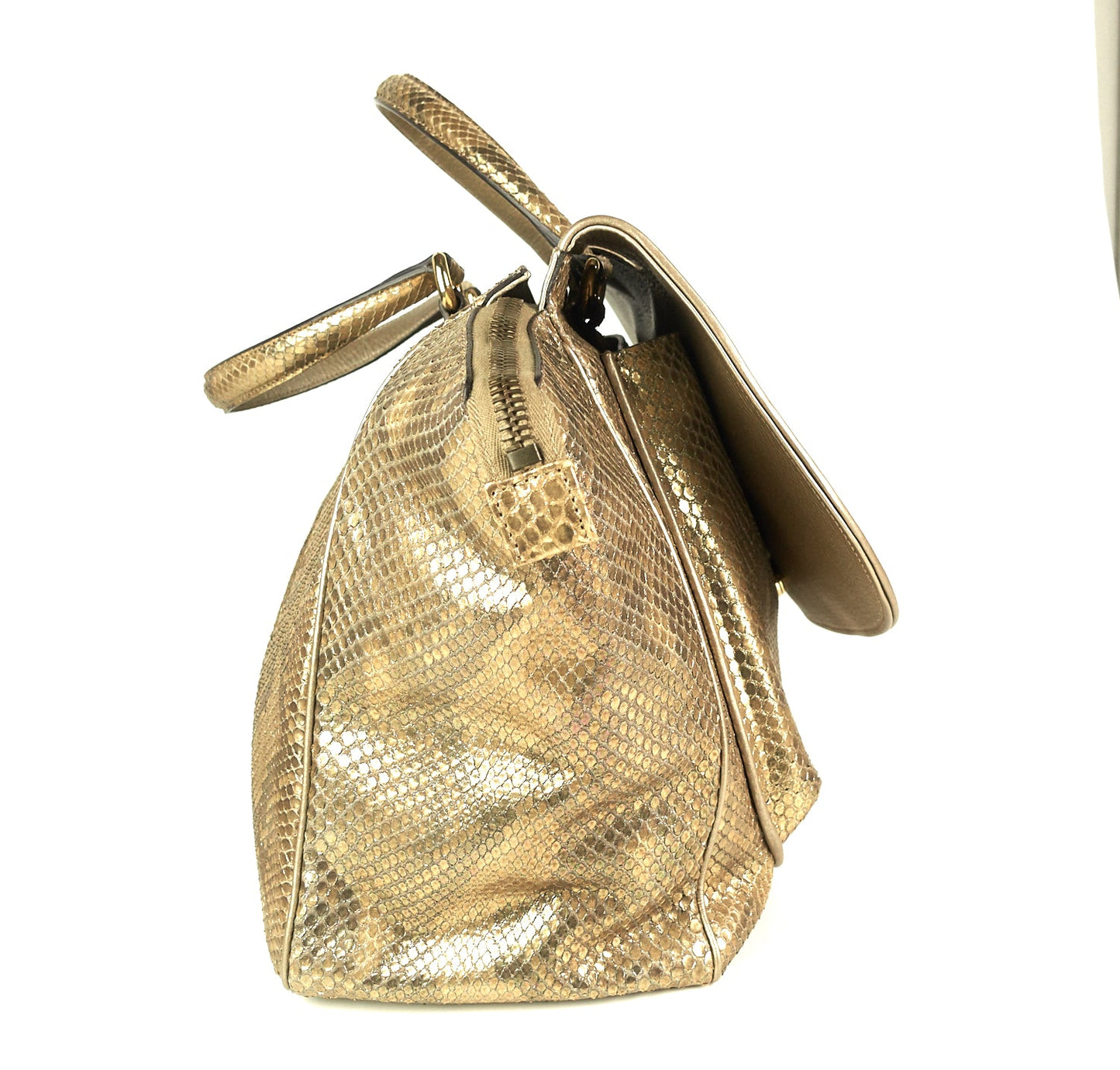 Gucci 1973 Python Skin Medium Bag