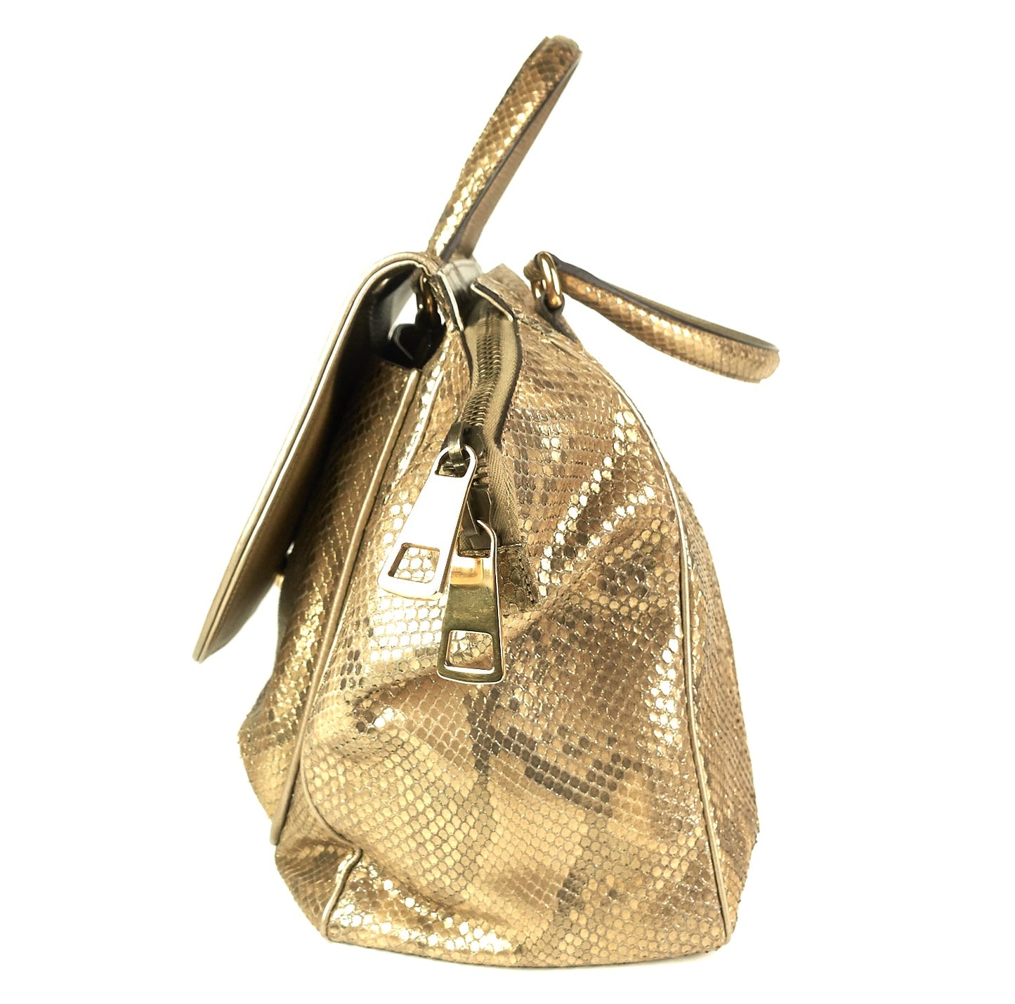 Gucci 1973 Python Skin Medium Bag