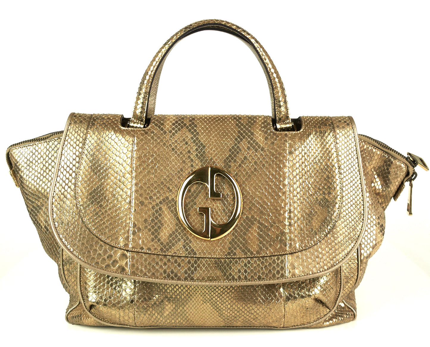 Gucci 1973 Python Skin Medium Bag
