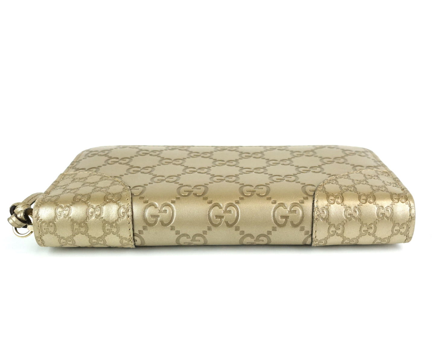 Gucci Signature Zip Around Guccissima Leather Wallet