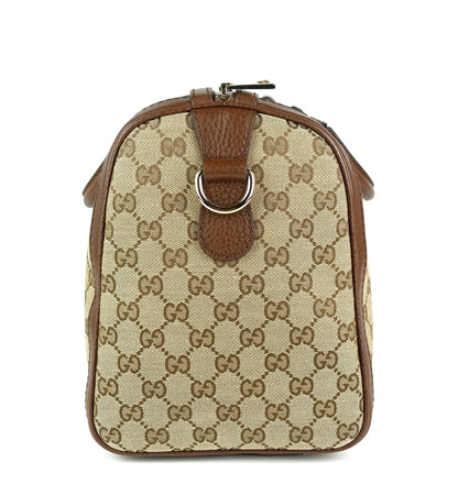 Gucci Monogram Canvas Web Boston Bag with Strap