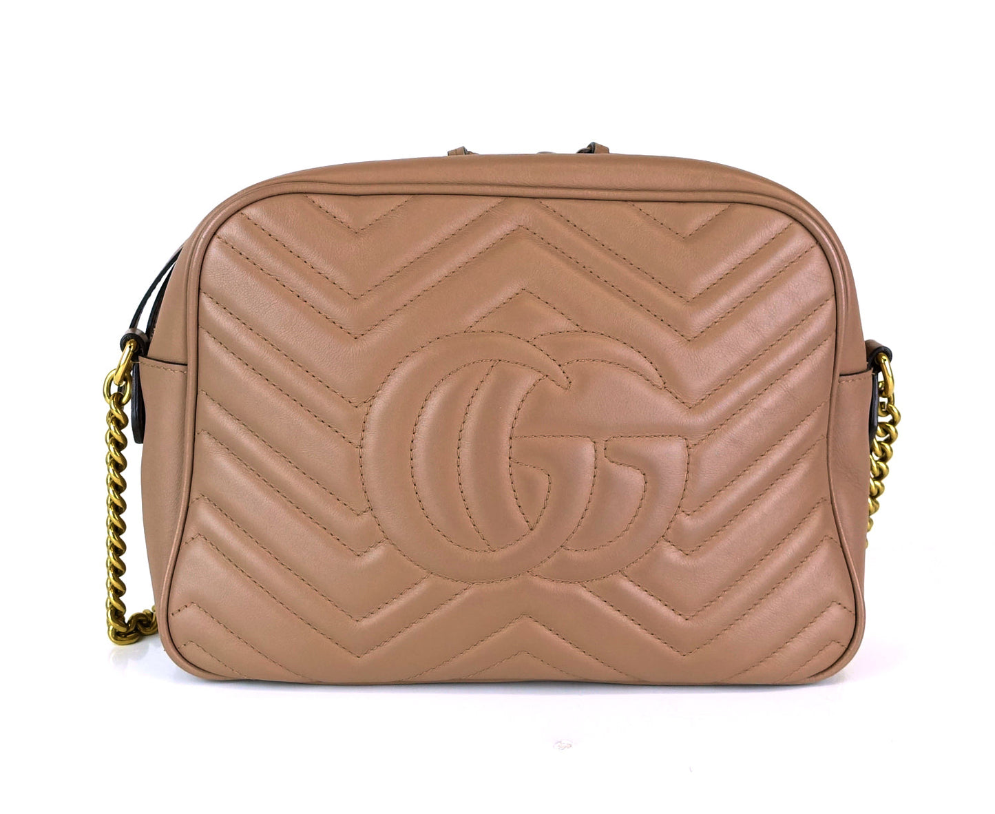 Gucci Marmont Matelasse Chevron Leather Medium Bag