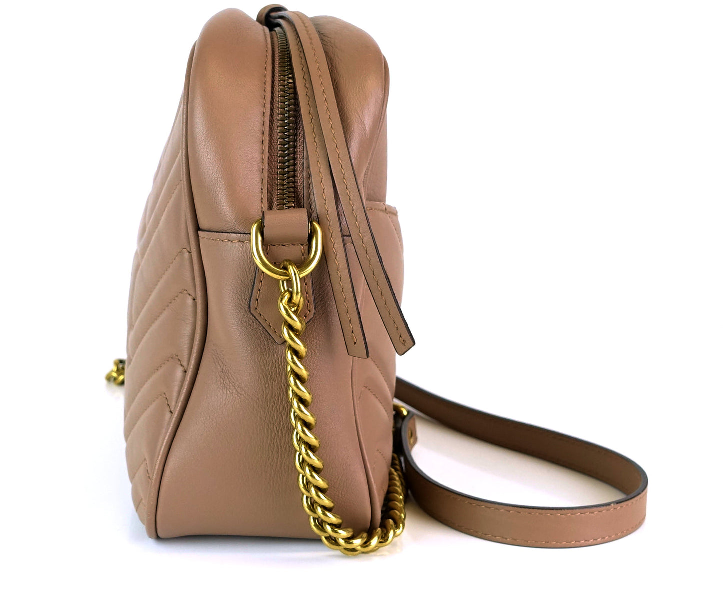 Gucci Marmont Matelasse Chevron Leather Medium Bag