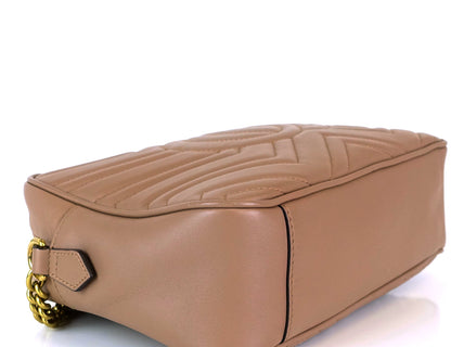 Gucci Marmont Matelasse Chevron Leather Medium Bag