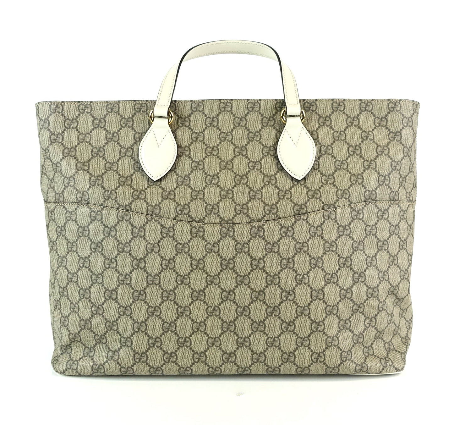 Gucci Supreme Monogram Canvas Top Handle Diaper Bag with Straps