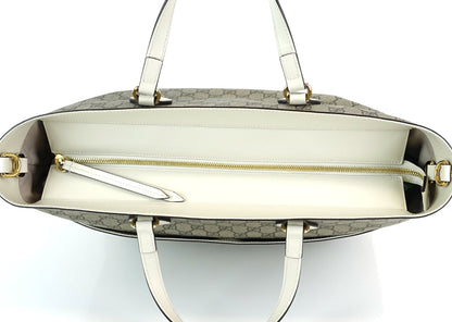 Gucci Supreme Monogram Canvas Top Handle Diaper Bag with Straps