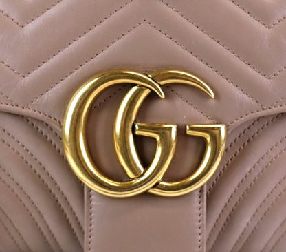 Gucci Marmont Matelasse Chevron Leather Small Bag