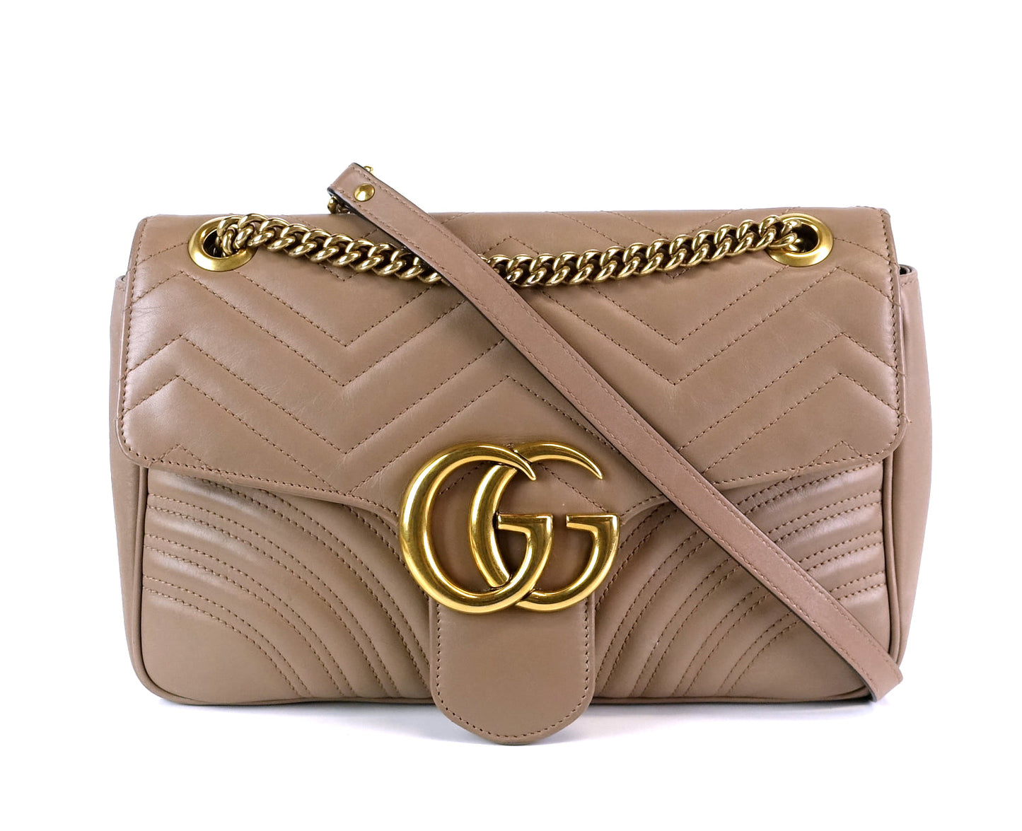 Gucci Marmont Matelasse Chevron Leather Small Bag