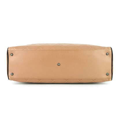 Chanel Boston Caviar Leather Travel Bag