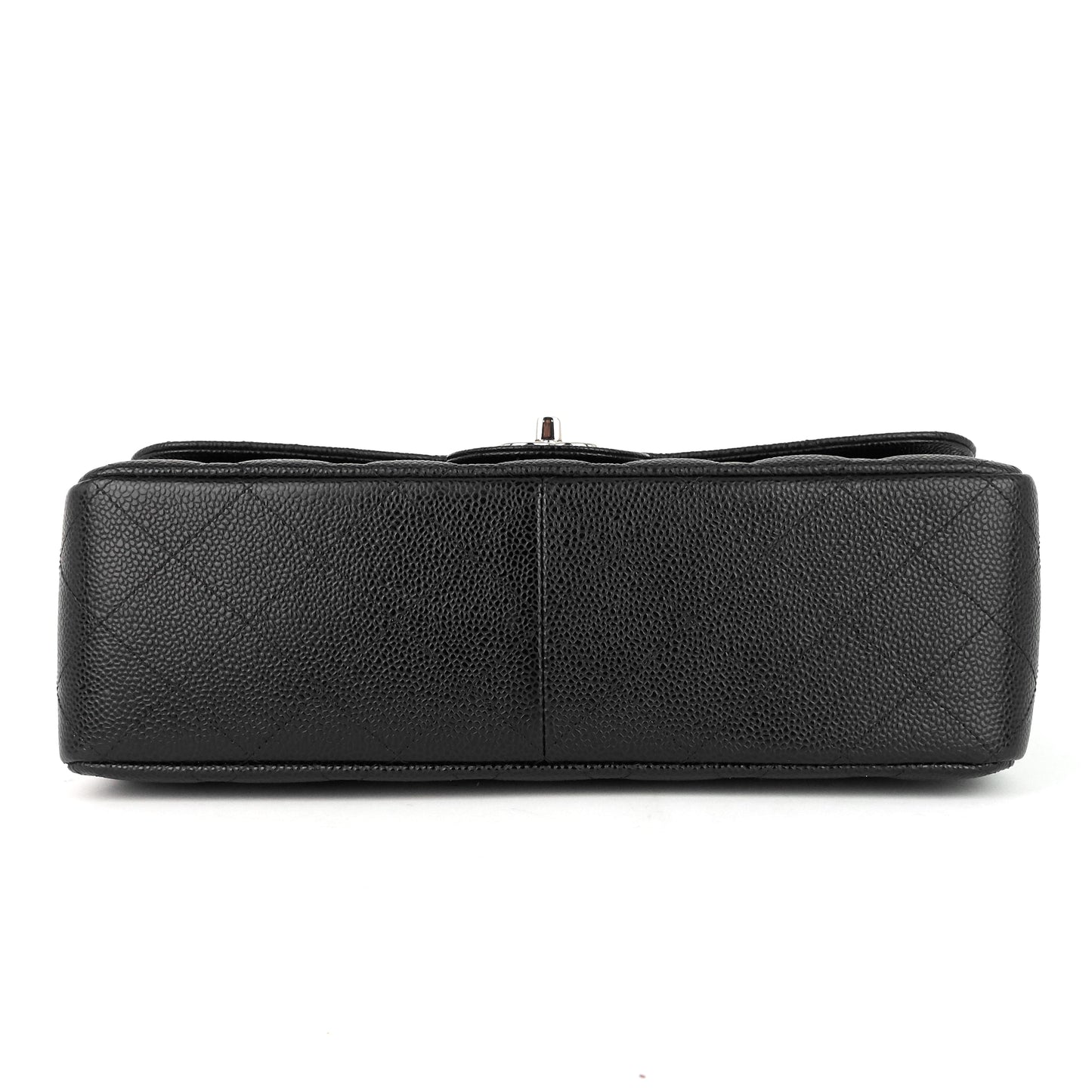 Chanel Double Flap Quilted Caviar Leather Bag