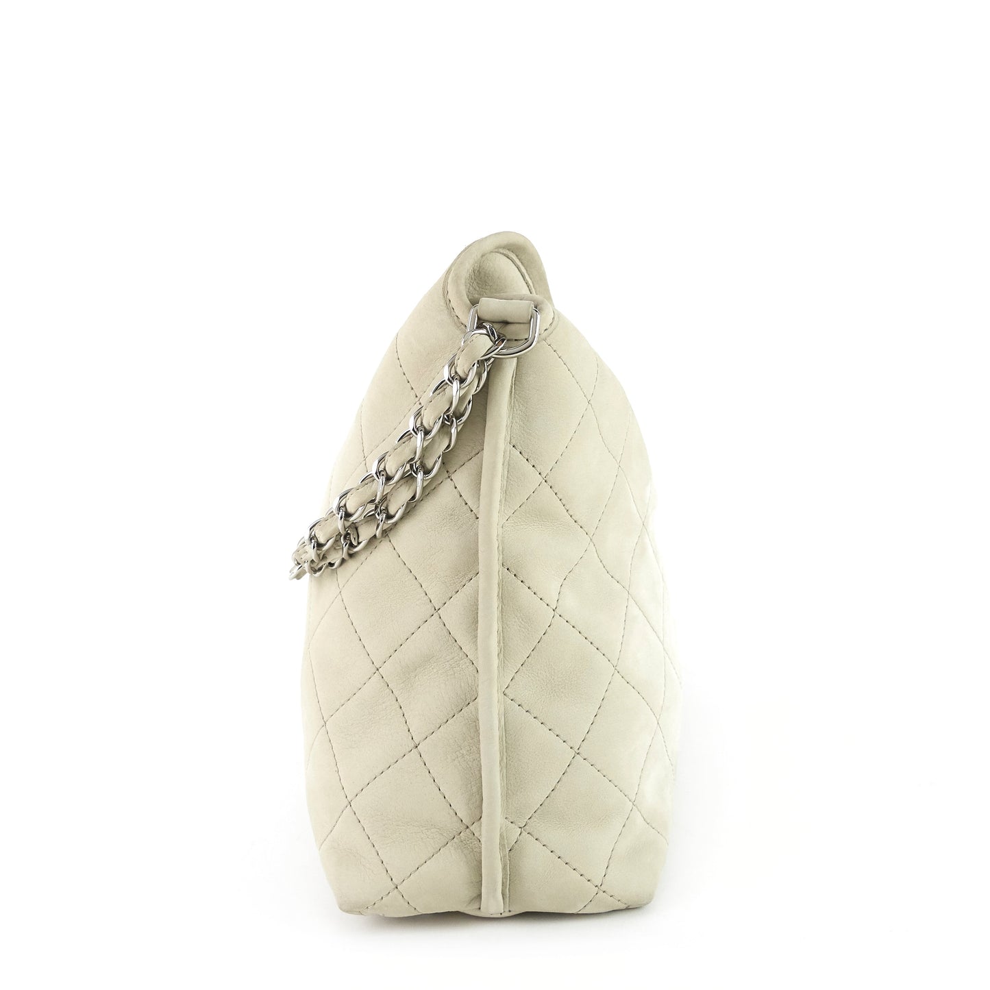 Chanel French Riviera Quilted Suede Hobo Bag