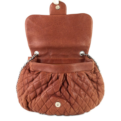 Chanel Chain Around Large Calfskin Leather Flap Bag