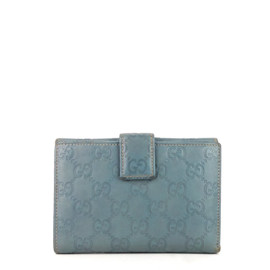 Gucci Guccissima Leather Bifold Snap Wallet