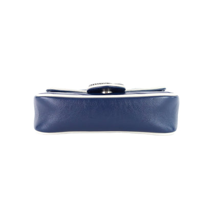 Gucci GG Marmont Diagonal Torchon Super Mini Leather Bag