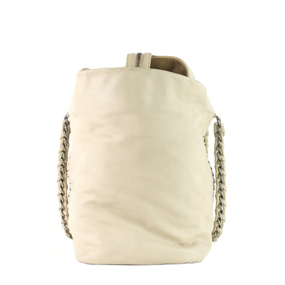 Chanel Modern Chain Zip Leather Tote Bag