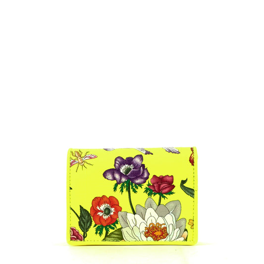 Gucci Flora Coated Canvas Flap Card Case