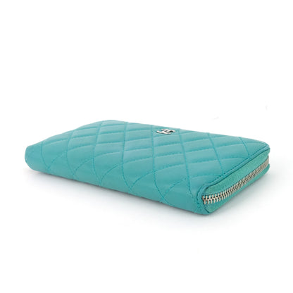 Chanel Classic Zip Around Large Lambskin Wallet
