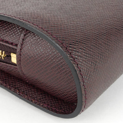 Louis Vuitto Pochette Baikal Acajou Taiga Leather Bag