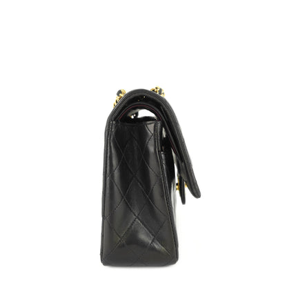 Chanel Double Flap Quilted Lambskin Leather Bag