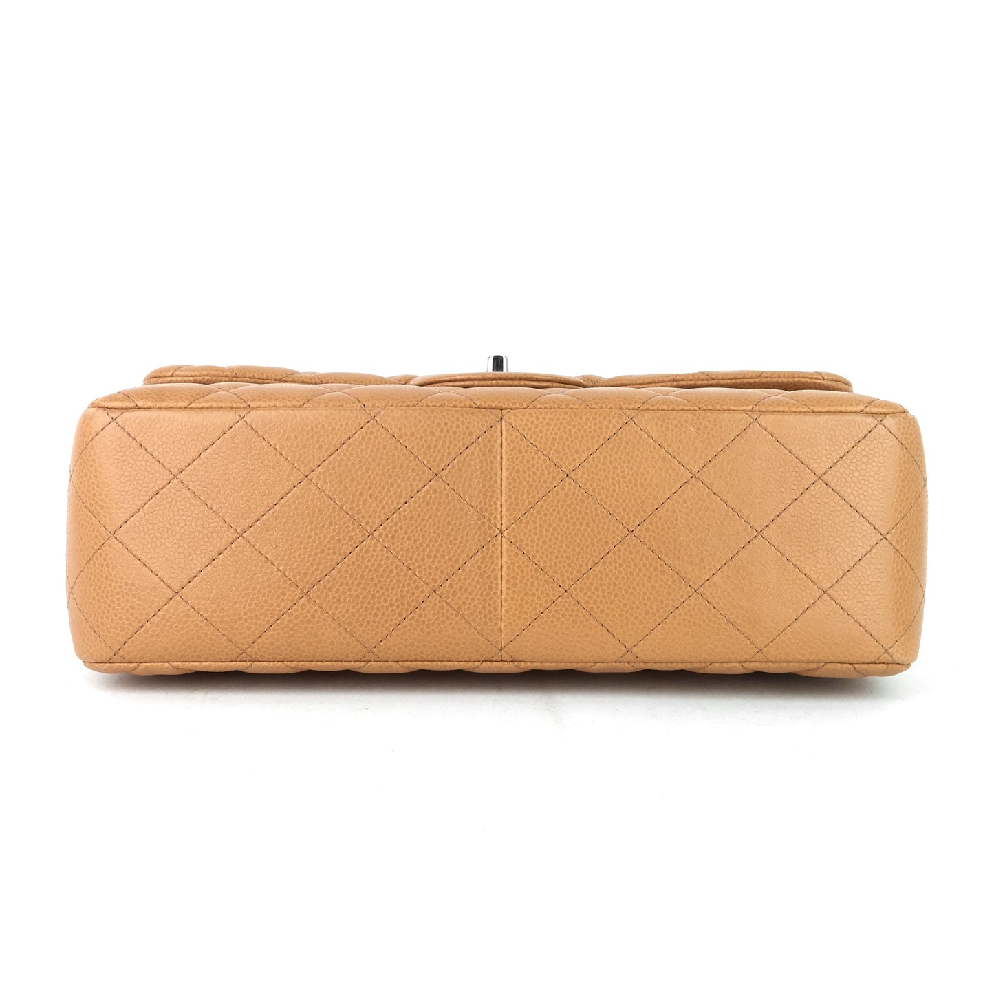 Chanel Double Flap Quilted Caviar Leather Bag