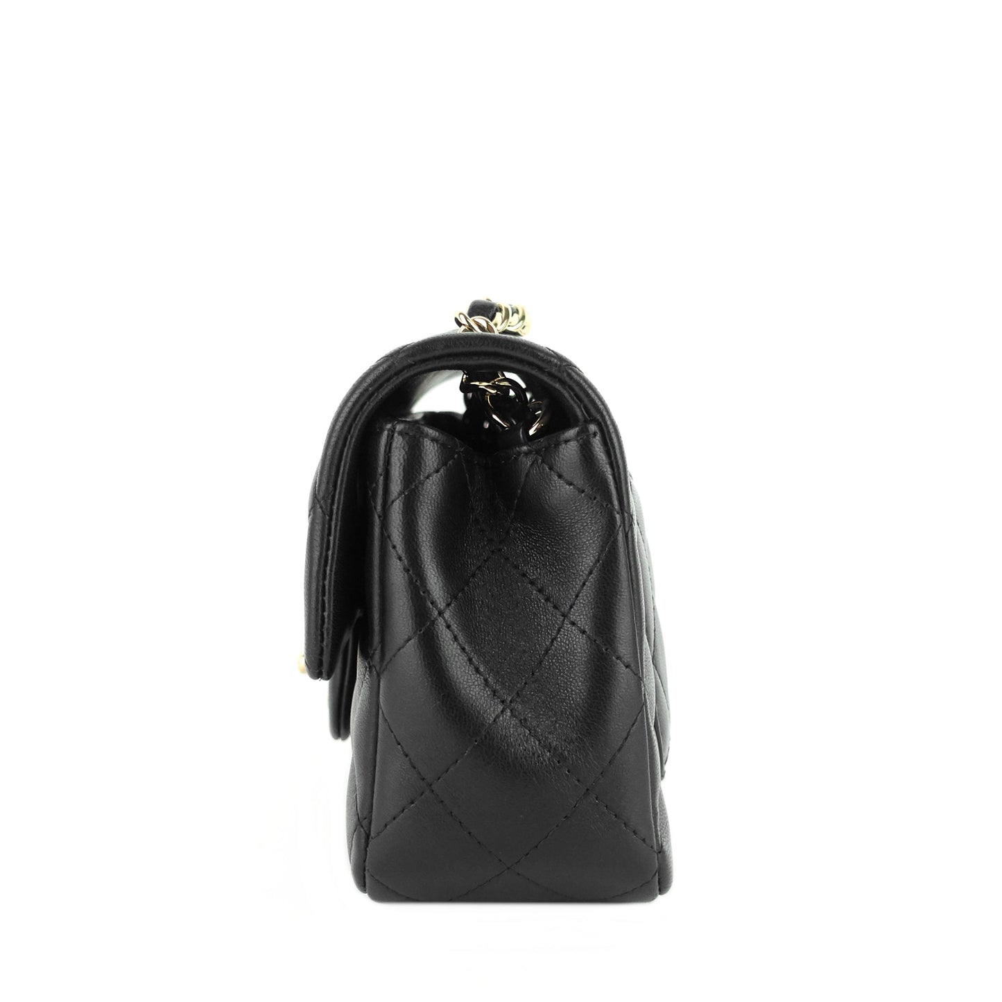 Chanel Classic Mini Lambskin Leather Single Flap Bag