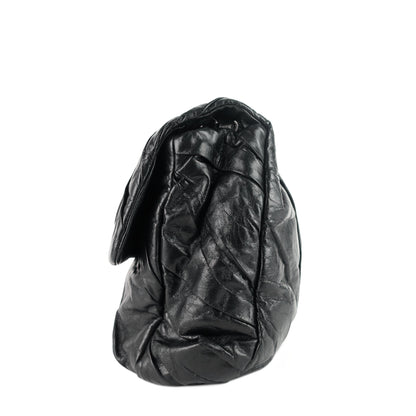 Chanel Twisted Flap Maxi Glazed Calfskin Leather Bag