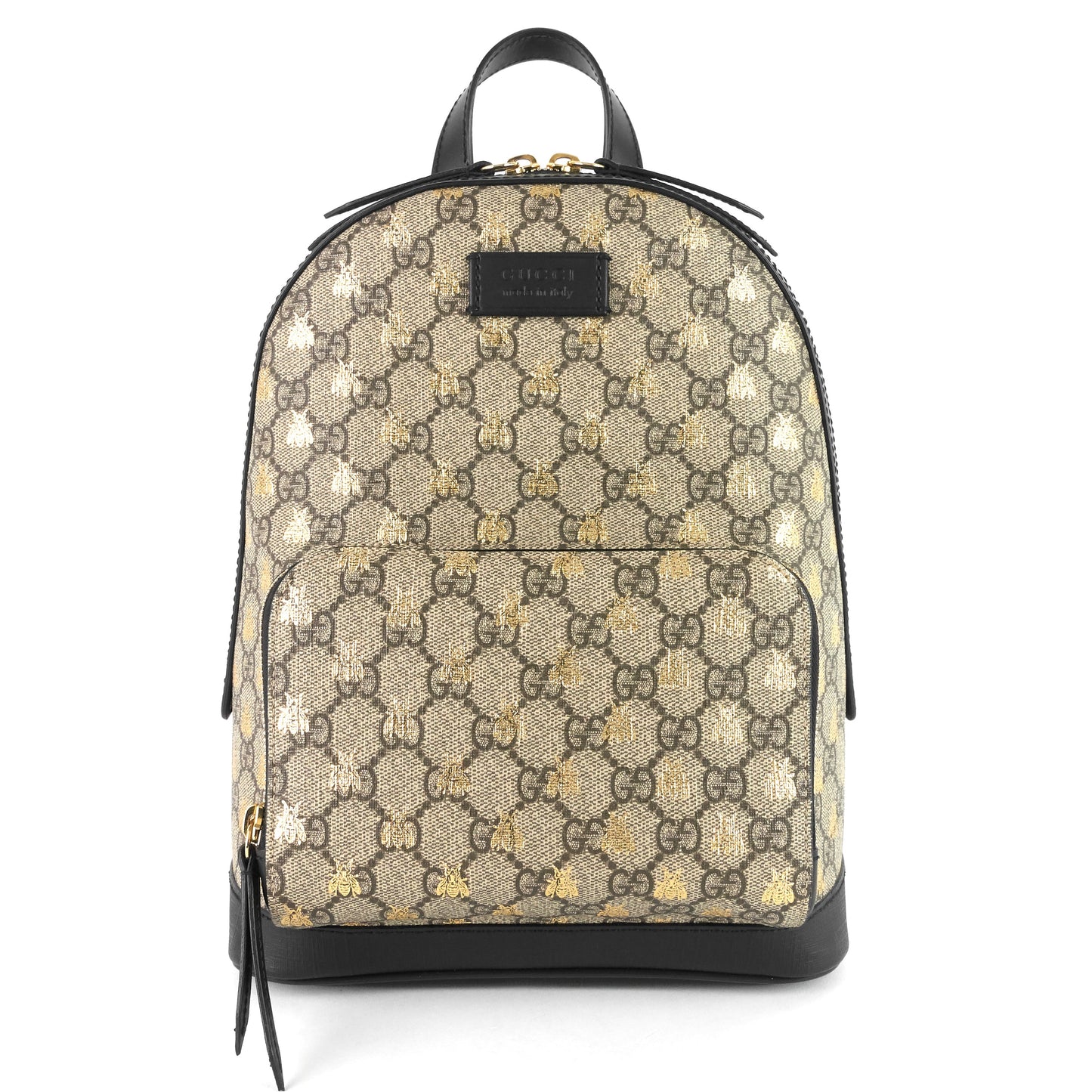 Gucci Bees Small GG Supreme Canvas Backpack