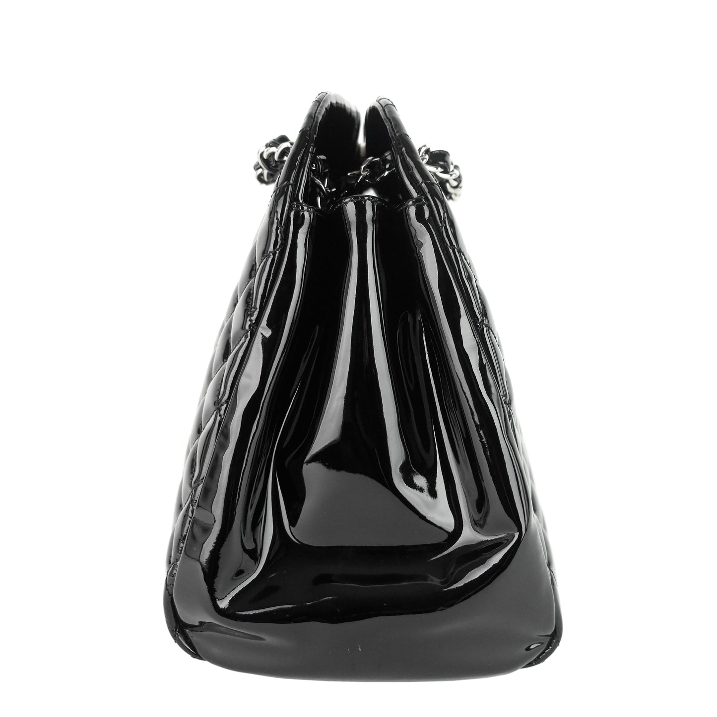 Chanel Just Mademoiselle Large Patent Leather Bag