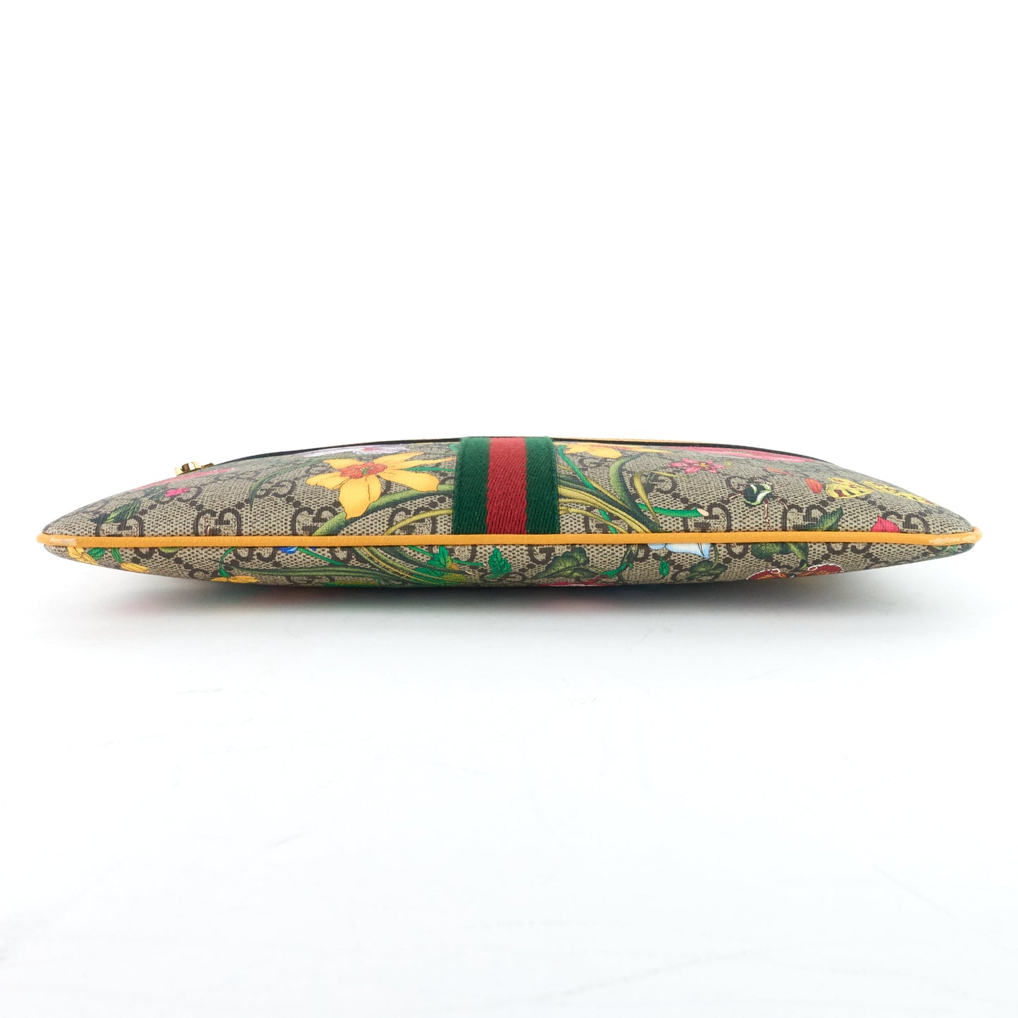 Gucci Ophidia Floral GG Supreme Large Clutch Bag