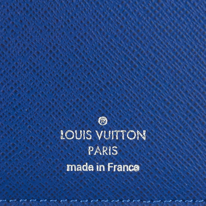 Louis Vuitto Brazza Blue Epi Leather Wallet