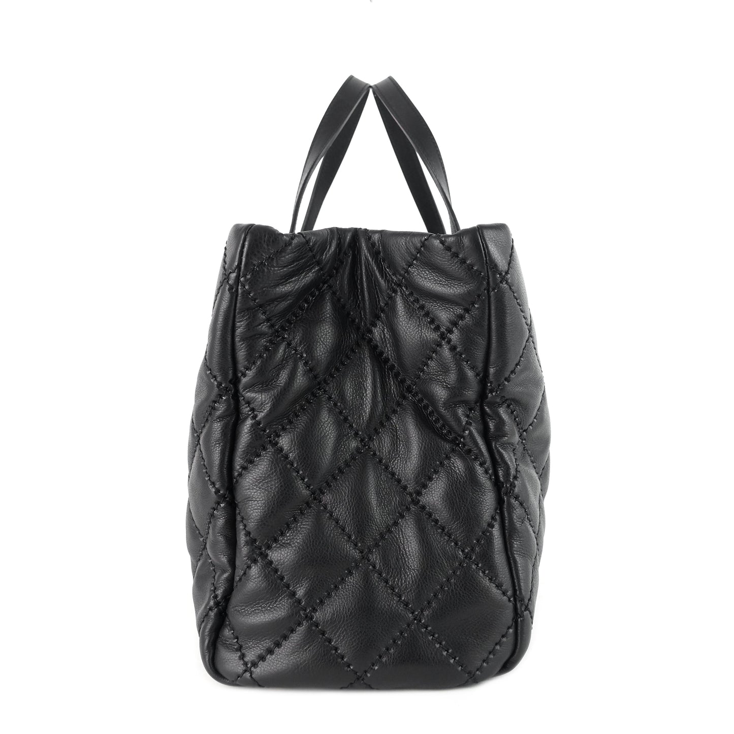 Chanel Retro Chain Large Calfskin Leather Shopping Tote Bag