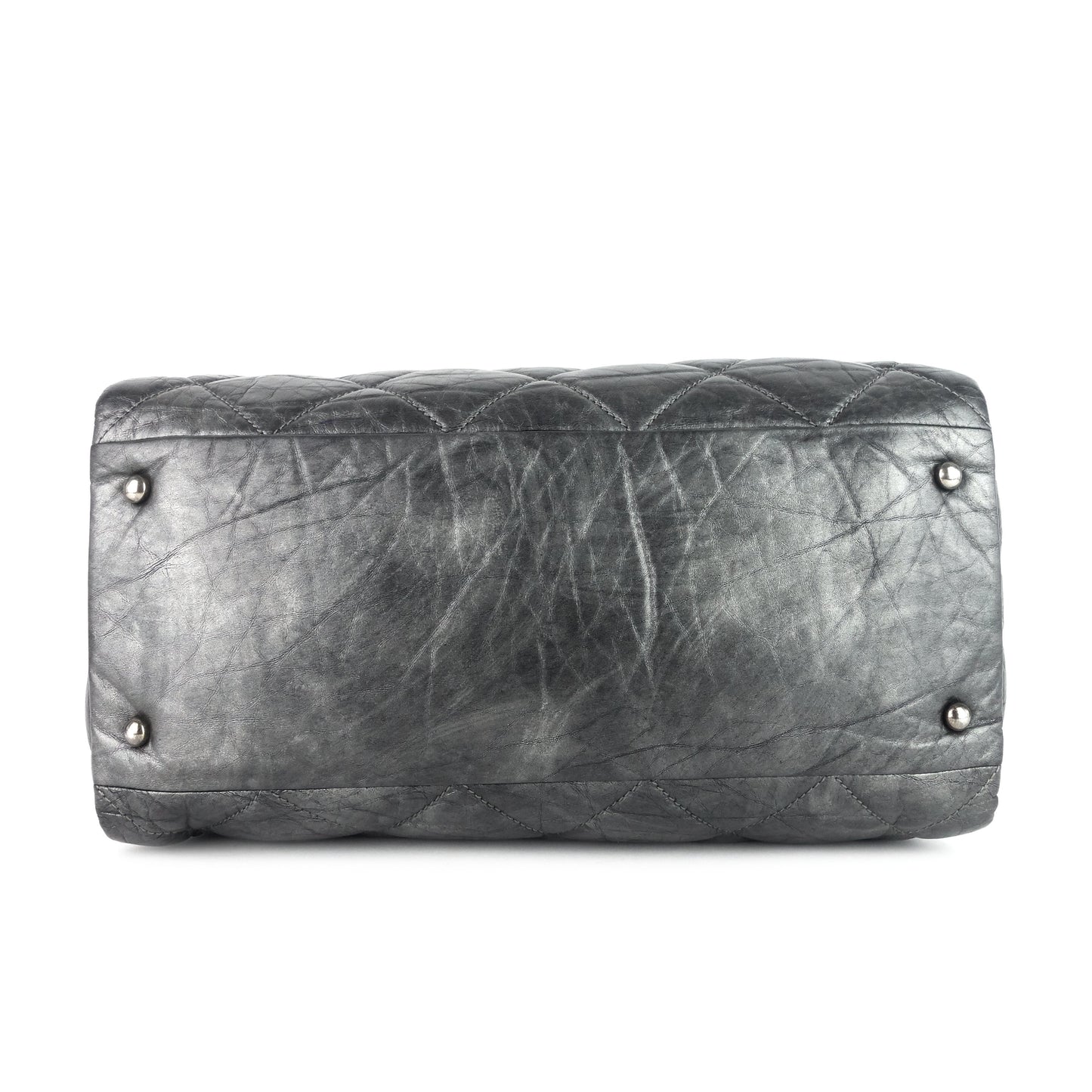 Chanel Pondichery Aged Calfskin Leather Tote Bag