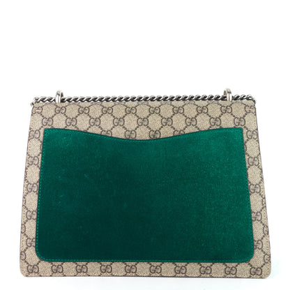 Gucci Dionysus Medium Suede and Embroidered Supreme Canvas Bag
