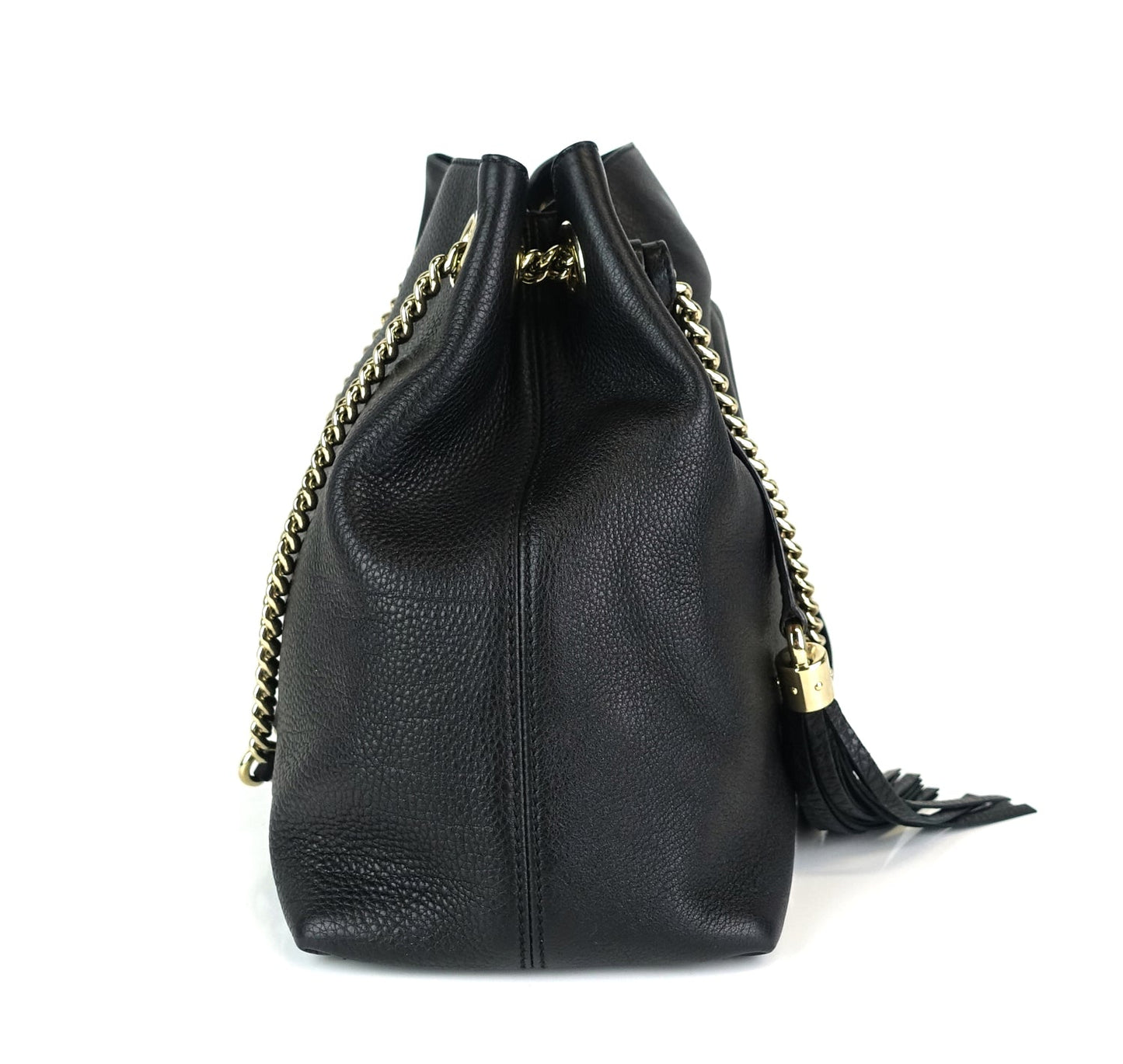 Gucci Soho Chain Strap Calf Leather Tassel Bag