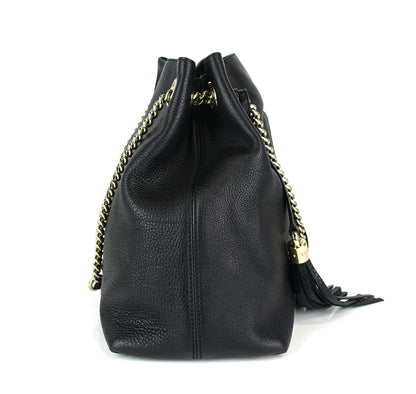 Gucci Soho Chain Strap Calf Leather Tassel Bag