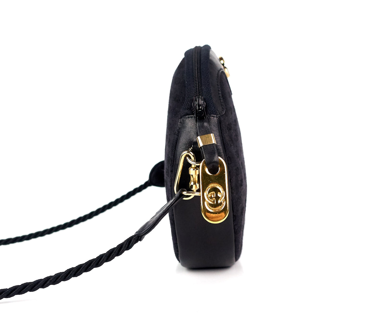 Gucci Monogram Canvas and Leather Vintage Bag