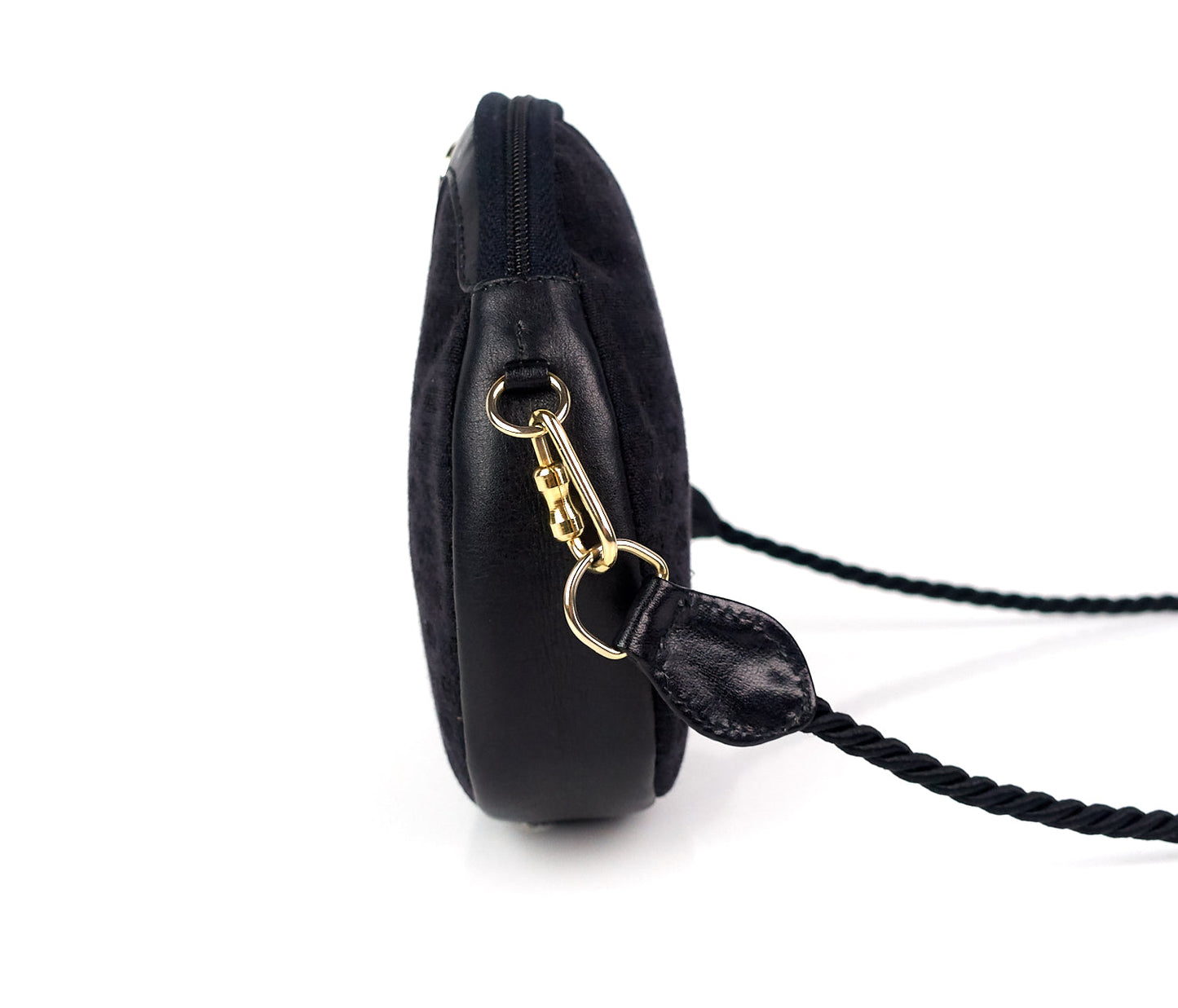 Gucci Monogram Canvas and Leather Vintage Bag