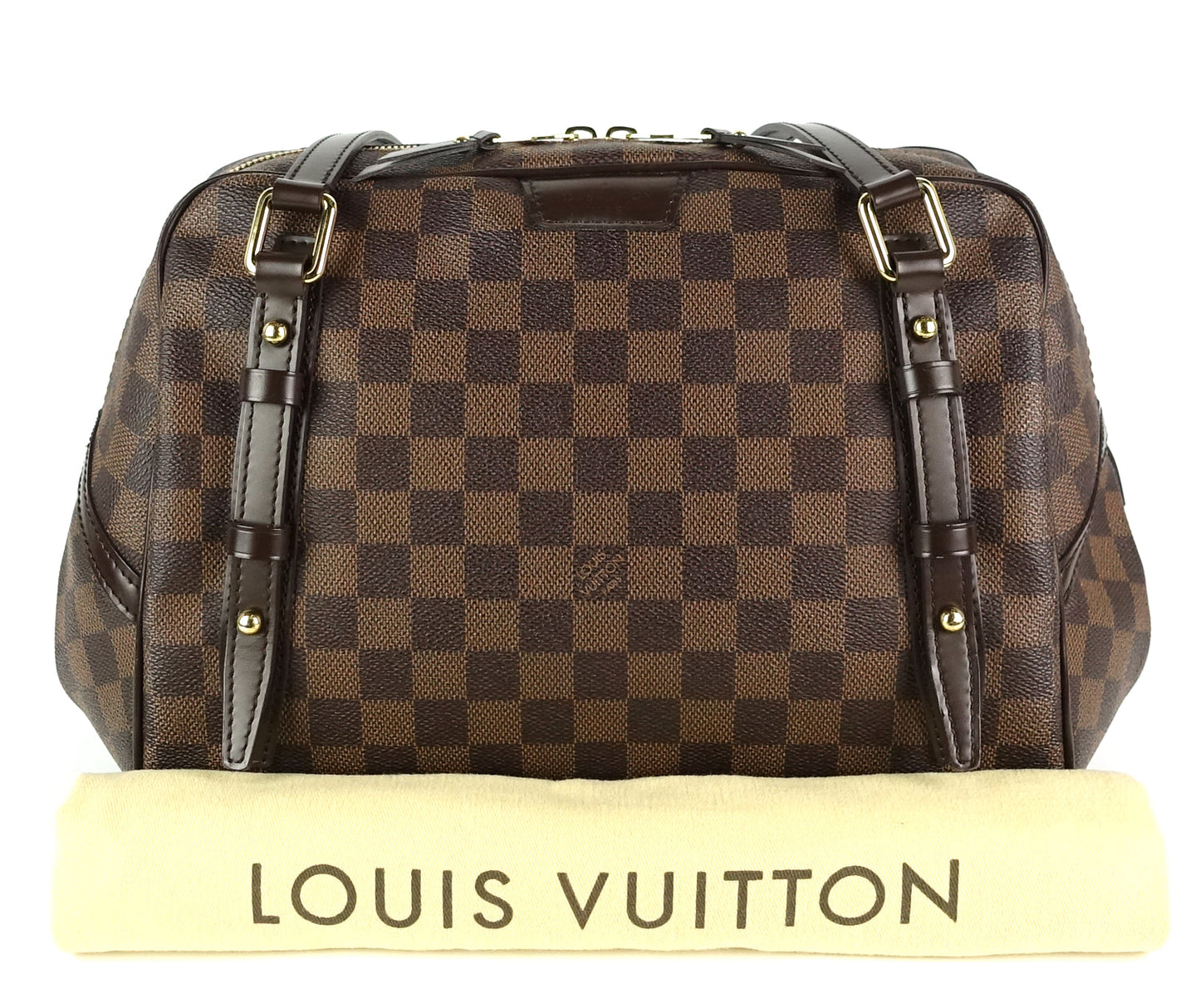 Louis Vuitto Rivington GM Damier Ebene Canvas Bag