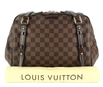 Louis Vuitto Rivington GM Damier Ebene Canvas Bag