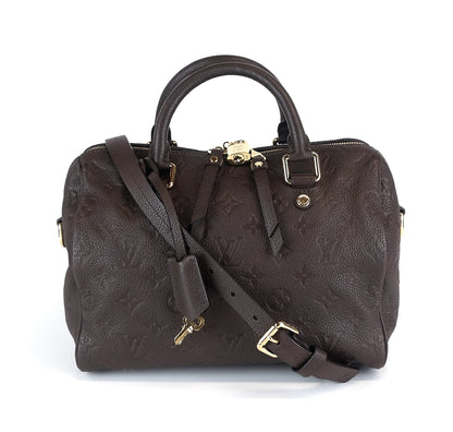 Louis Vuitto Speedy 25 Bandouliere Empreinte Monogram Leather Bag