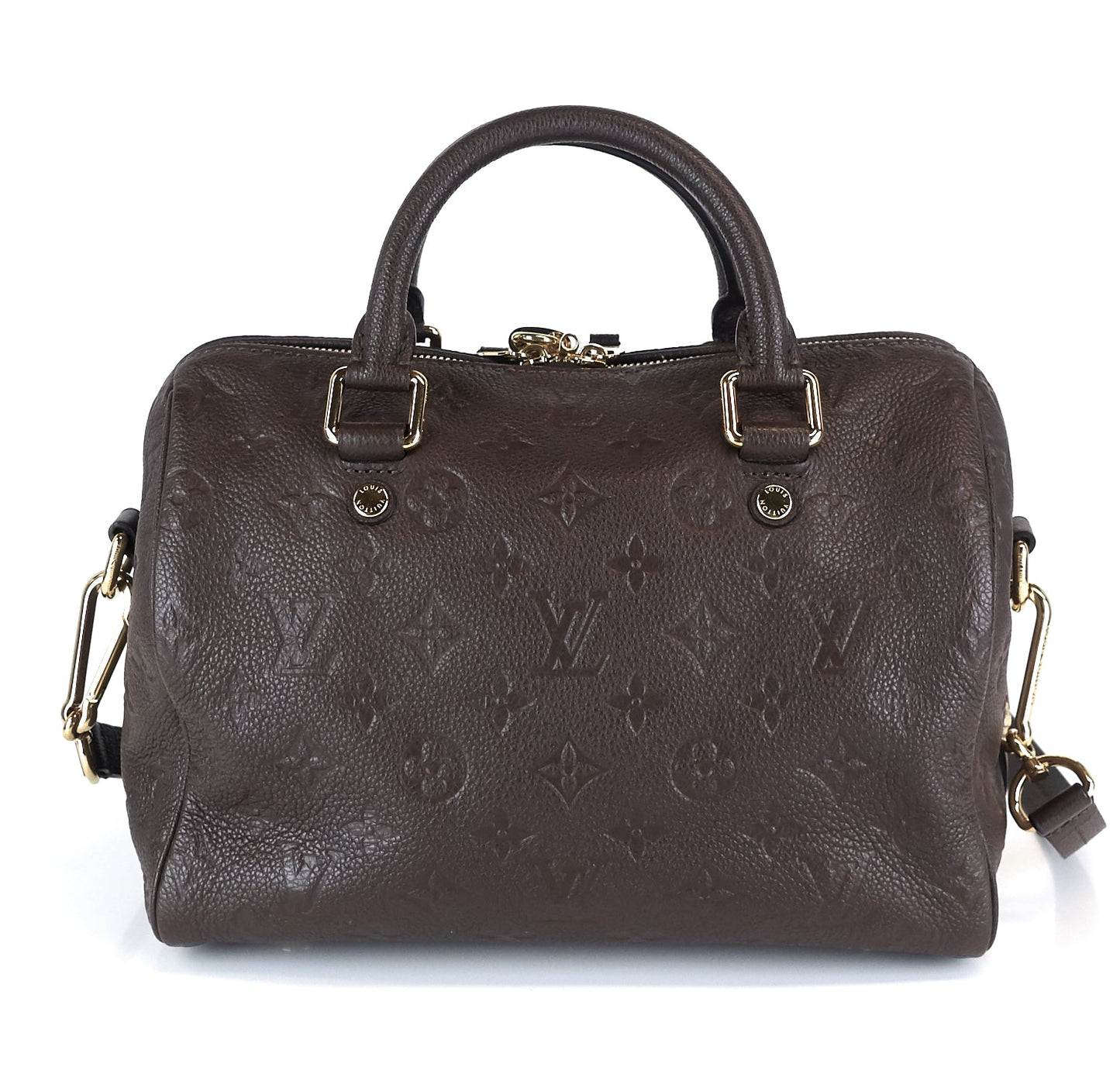 Louis Vuitto Speedy 25 Bandouliere Empreinte Monogram Leather Bag