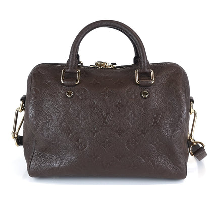 Louis Vuitto Speedy 25 Bandouliere Empreinte Monogram Leather Bag