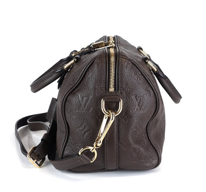 Louis Vuitto Speedy 25 Bandouliere Empreinte Monogram Leather Bag