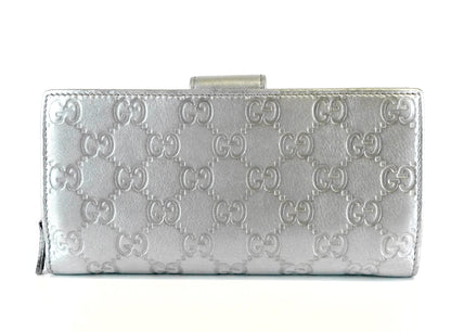 Gucci Guccissima Leather Continental D-Ring Wallet