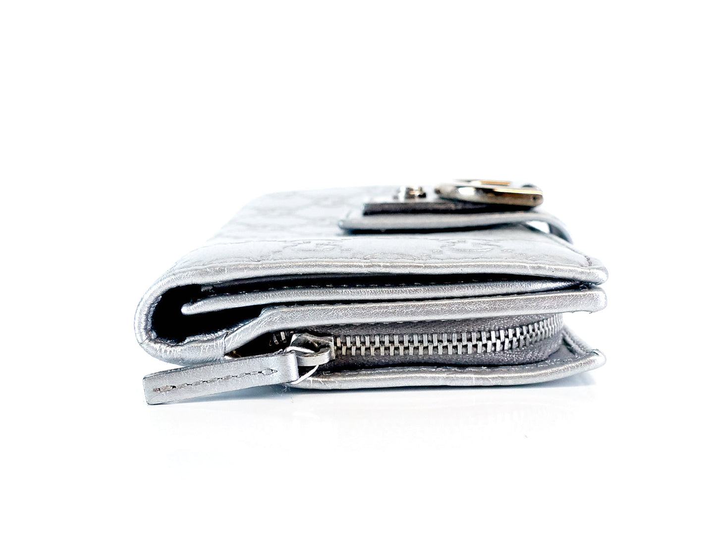 Gucci Guccissima Leather Continental D-Ring Wallet