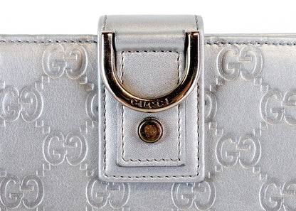 Gucci Guccissima Leather Continental D-Ring Wallet