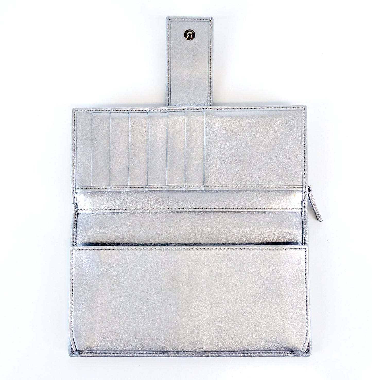 Gucci Guccissima Leather Continental D-Ring Wallet