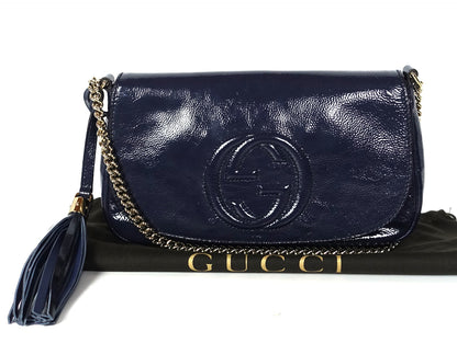 Gucci Soho Mini Patent Leather Crossbody Bag