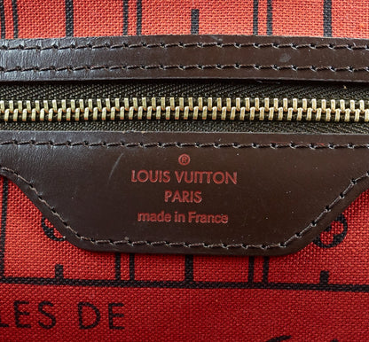 Louis Vuitto Neverfull PM Damier Ebene Canvas Bag